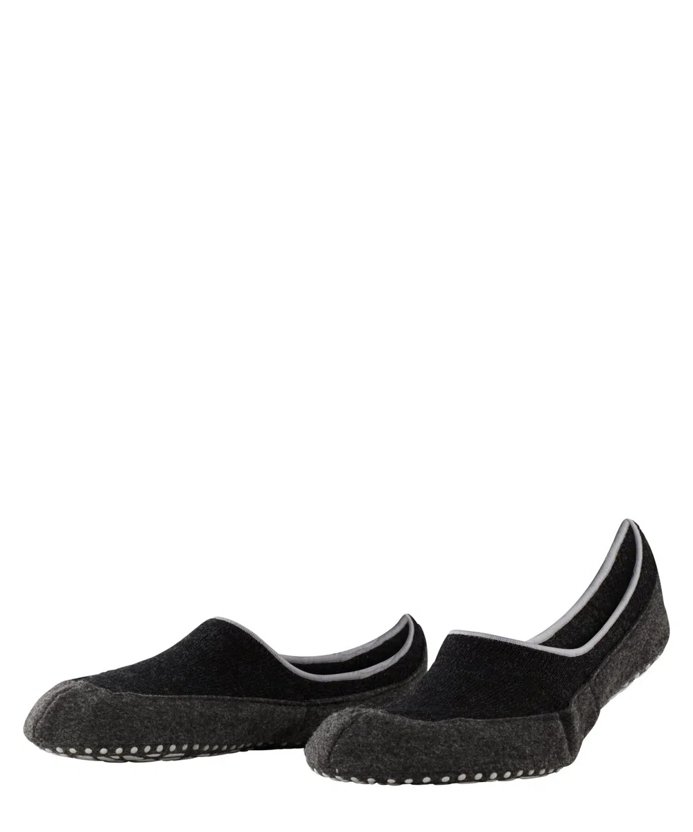 FALKE Herren Cosyshoe Invisible Stoppersocken atmungsaktive klimaregulierende geruchshemmende Wolle rutschhemmende Noppen auf der Filzsohle Füßlinge komfortabel warm Plüsch bequem 1 Paar
