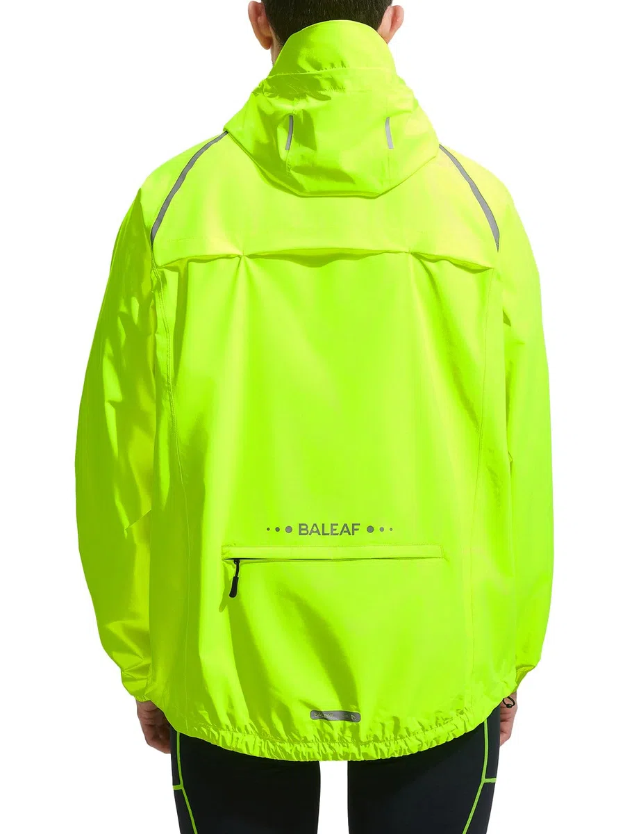 baleaf Fahrradjacke Herren Regenjacke Groß Wasserdicht Atmungsaktiv Tall Wanderjacke Windbreaker Outdoor Jacken Leichte Windjacke