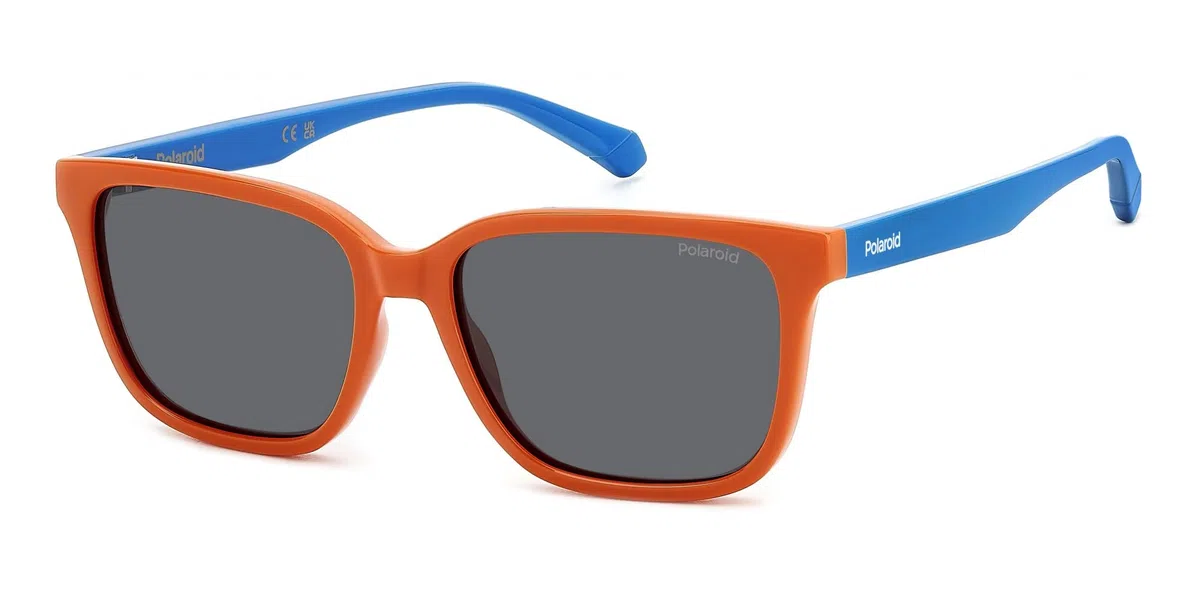 POLAROID KIDS Kinder Brille PLD 8063/S Größe 49-14 mm Orange/Eye size: 49 - Bridge size: 14