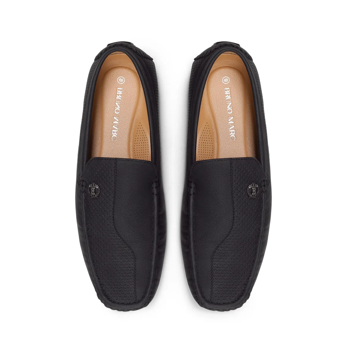 Bruno Marc Herren Klassische Mokassins Flache Slipper Slip on Penny Loafer Weich Comfort Schuhe Bootsschuhe