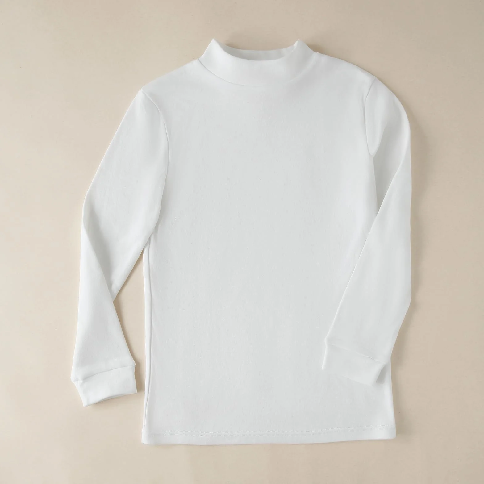 Channo Thermo-Oberteil für Jungen - Grundlegendes Langarm-T-Shirt mit Stehkragen für Mädchen - Packung mit 4