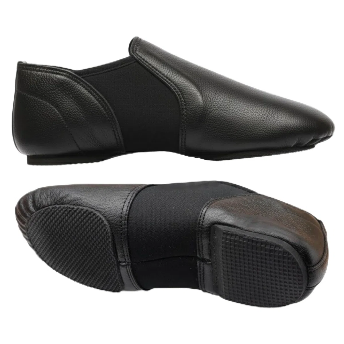 Jazz-Tanzschuhe aus weichem Leder, Neopren, zum Überschlüpfen