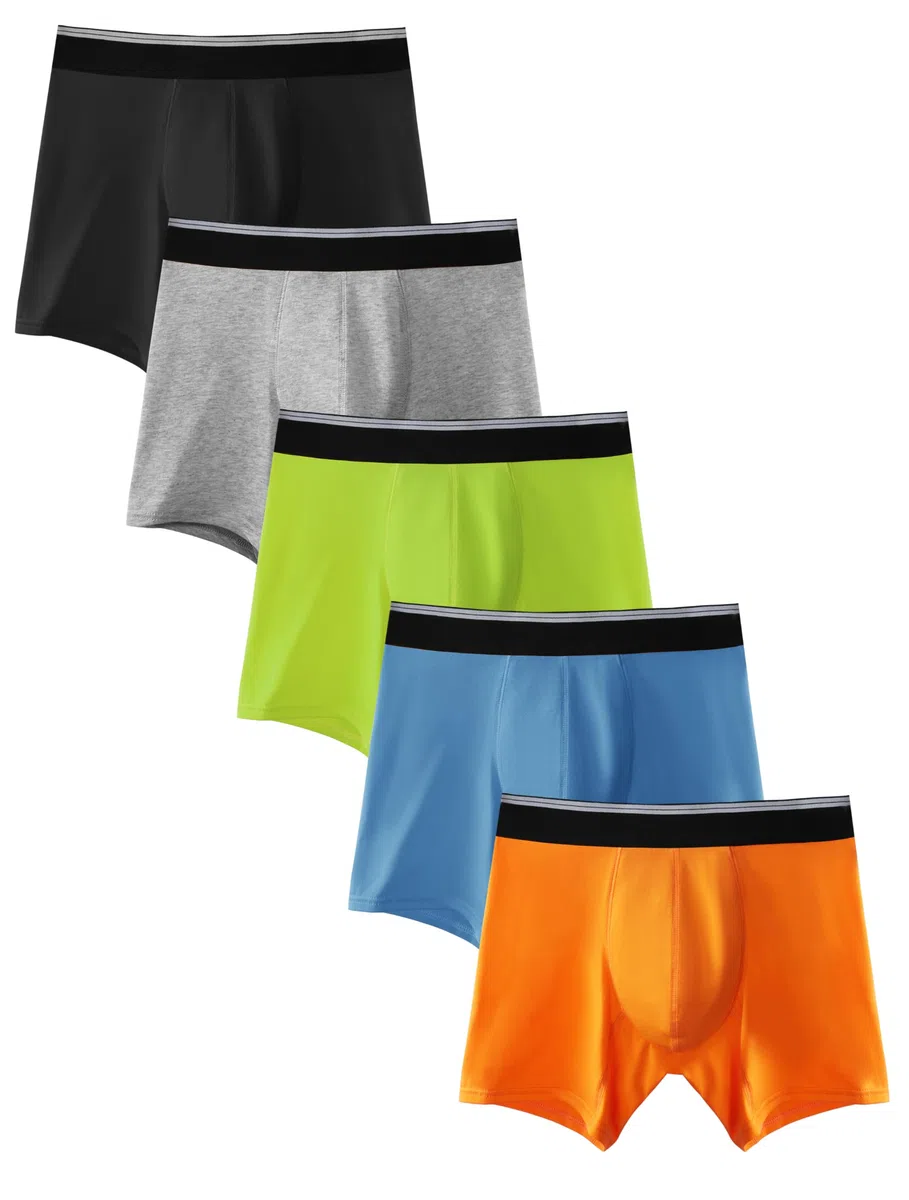 TIICHOO Inkontinenzslip Kinder Waschbare Baumwoll Saugfähigkeit Inkontinenz Unterwäsche Jungen 5er Pack