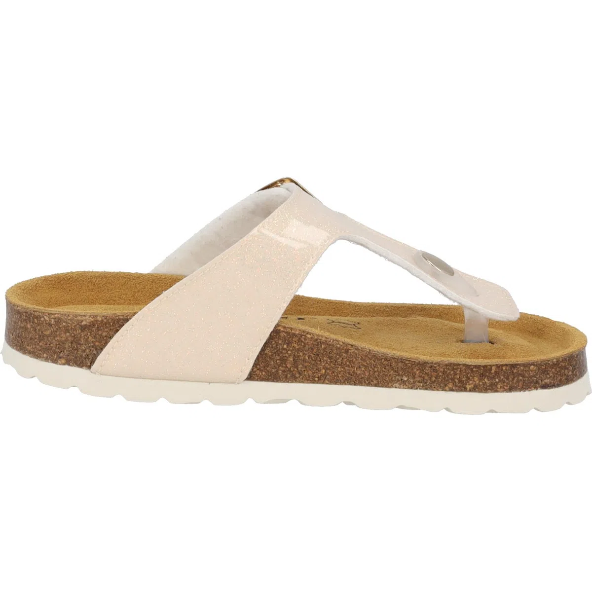 Palado Mädchen Zehentrenner Kids Kos G Sparkle – coole Sandalen Made in Spain - Hausschuhe mit schimmernden Farben - Sommerschuhe mit Kork-Fußbett