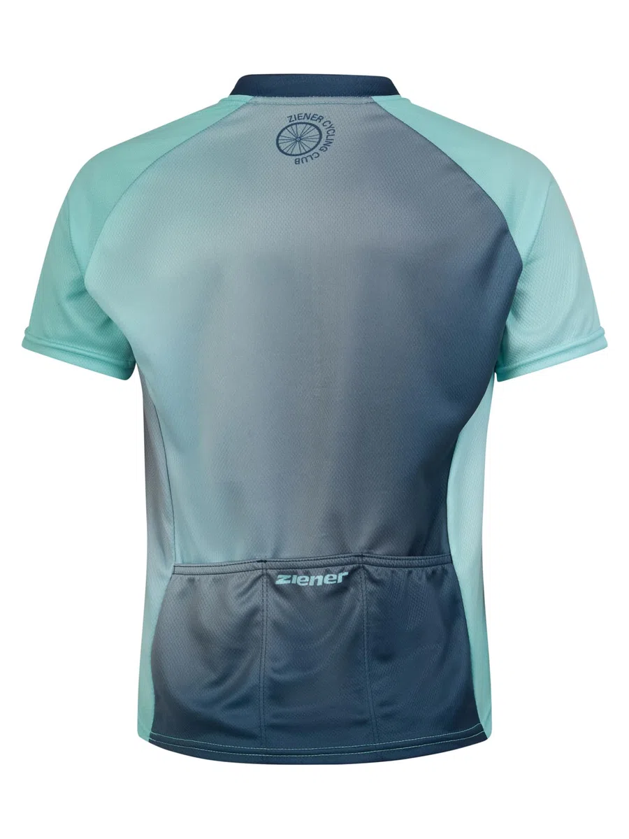 Ziener Kinder NESTEL Fahrradtrikot/Radtrikot - Mountainbike|Rennrad - atmungsaktiv, schnelltrocknend, elastisch, ärmellos, deep Lagoon, 140