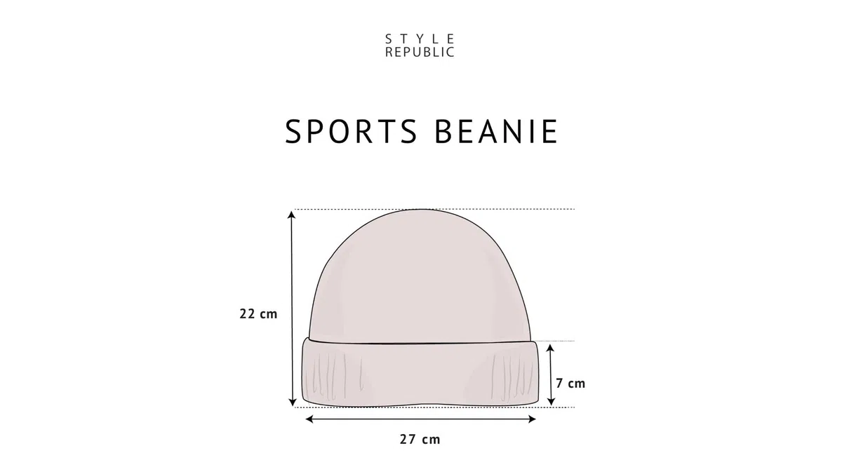 Style & Republic Kaschmir Sport Mütze-Beanie Damen aus 100% Cashmere - Dein kuscheliger Premium Beanie für stilvolle Herbst- & Winter-Momente, One-Size/Einheitsgröße