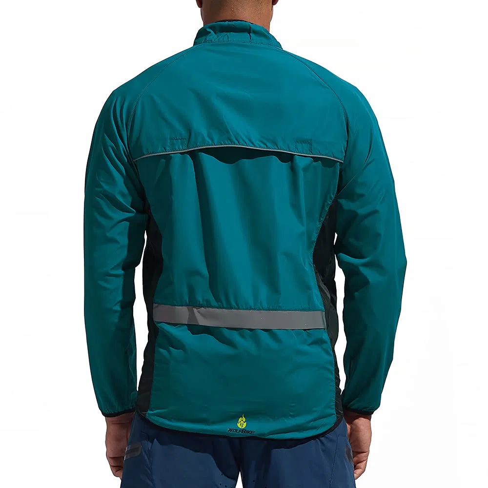 WOSAWE Herren Fahrradjacke Winddichte wasserdichte MTB Mountainbike Jacket Für Radfahren, Joggen & Wandern