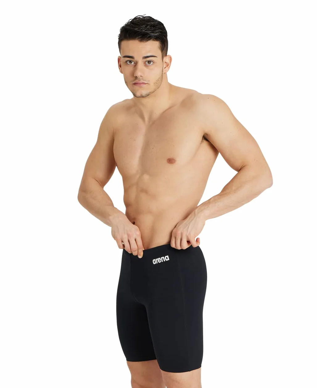 Arena Solid Team Men's Swimming Swimsuit, Quick-Drying Swimsuit, Men's Jammer Swimsuit, MaxLife Fabric with Maximum Chlorine Resistance and UPF 50+ UV Protection