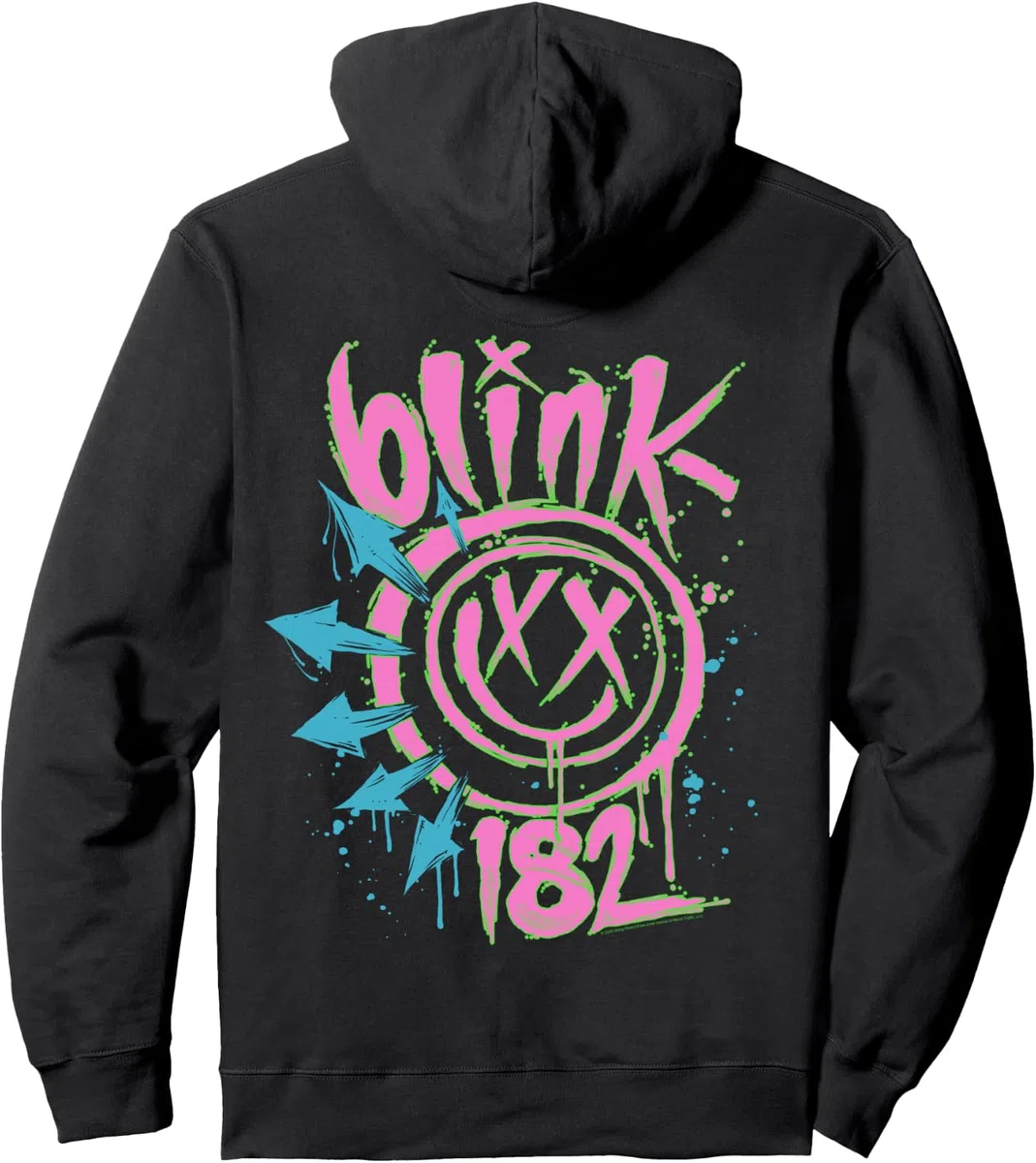 Offiziell blink-182 Neon Rock Band Artwork Pullover Hoodie