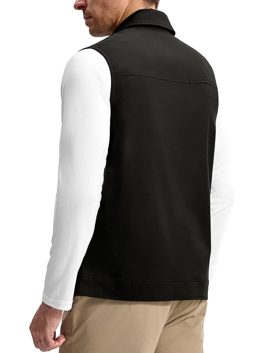 donhobo Herren Weste Jacke Ultraleicht Atmungsaktive Outdoor Dünne Ärmellose Übergangsjacke Sommer Arbeit Gilets Tops Fashion Freizeitweste