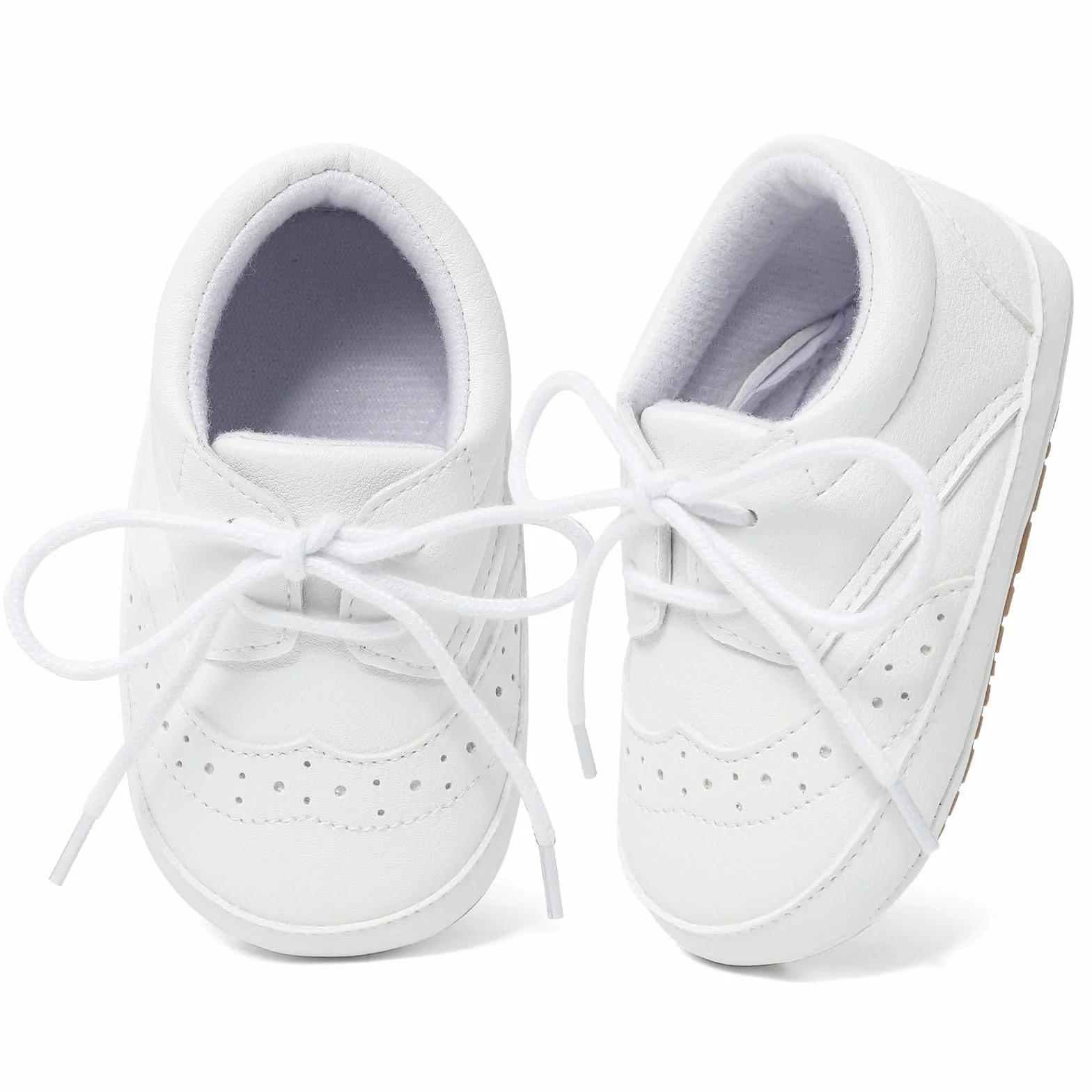LACOFIA Baby Jungen Lauflernschuhe Kleinkinder Weiche Sohle Schnüren Sneakers