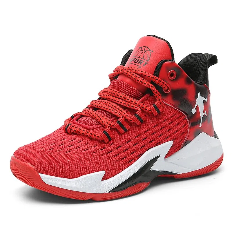 Jungsport- und Kinderbasketballschuhe, Lauf- und Gehschuhe, atmungsaktive und Bequeme Sportschuhe