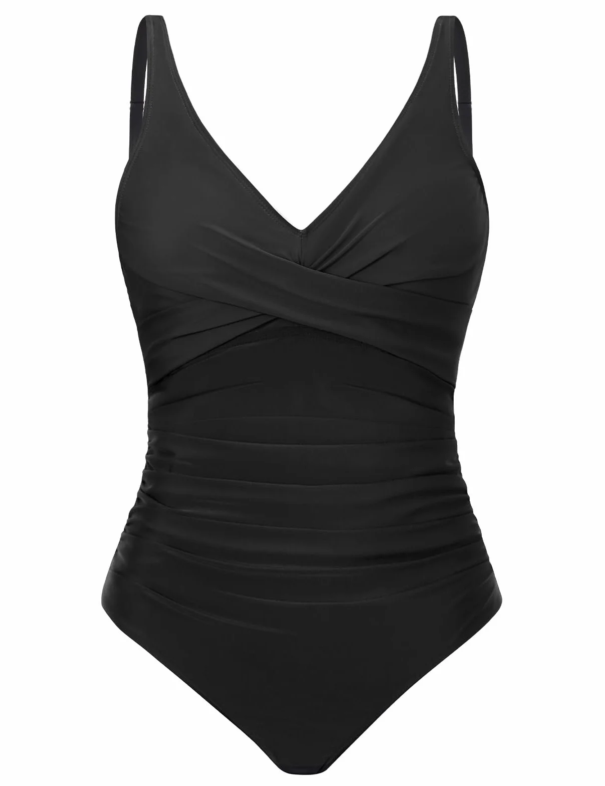 Tuopuda Badeanzug Damen Bauchweg Push Up Bademode Rückenlos Sexy V Ausschnitt Monokini One Piece Swimsuits Schlankheits Swimwear Einteiliger Badeanzüge