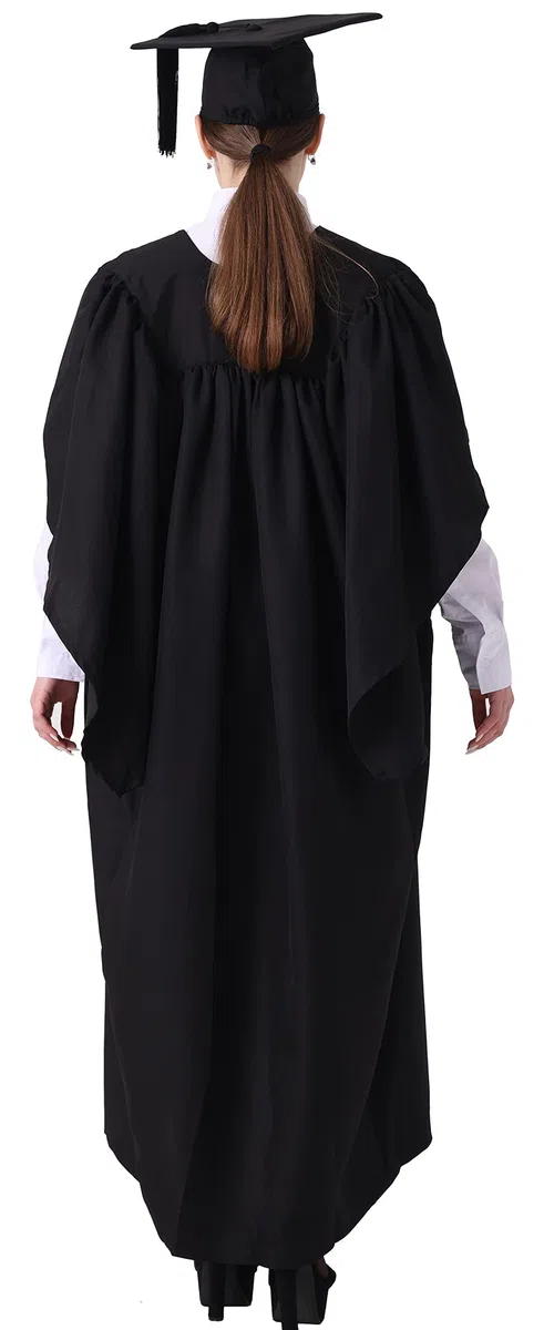 GraduatePro Abschluss Talar mit Doktorhut Akademischer Uni Bachelor Geschenke Schwarz Absolventen Academicus