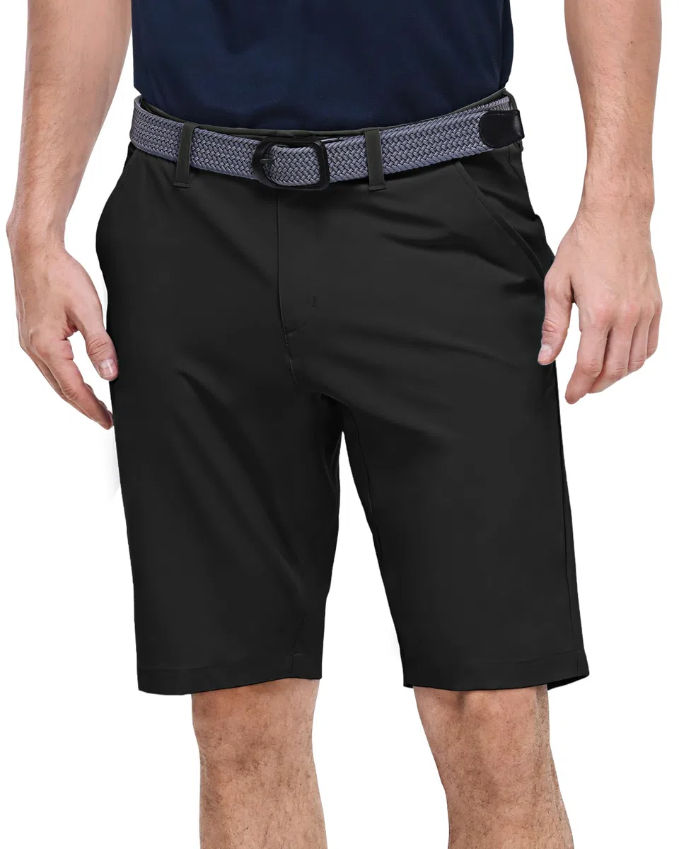 Outdoor Ventures Herren Golfshorts UPF 50+ Stretch Dry Fit Golf Shorts 11'' Bermuda Shorts Leichte Schnelltrocknende Kurze Hose mit Taschen für Golfen Arbeiten