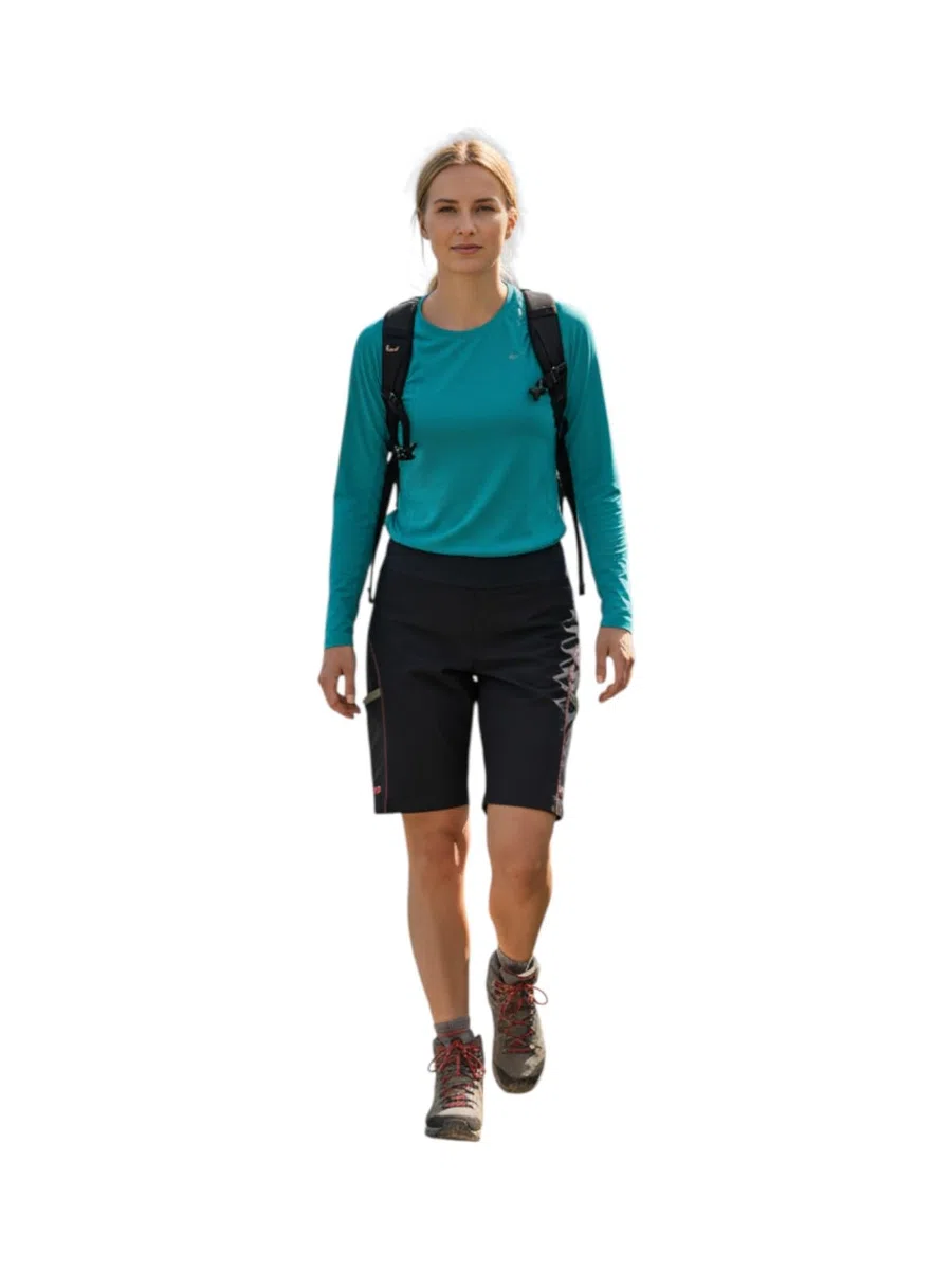 CMP Damen Trekking Bermuda Shorts mit Dry-Function leicht, elastisch & schnelltrocknend mit Dry-Function. Bequemer Bund & Seitentaschen, ideal für Outdoor. - 42
