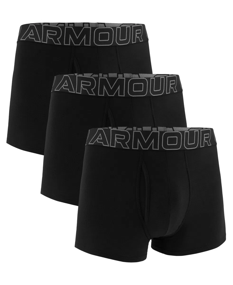 Under Armour Mens Performance Boxers 3 Baby Pack Underwear