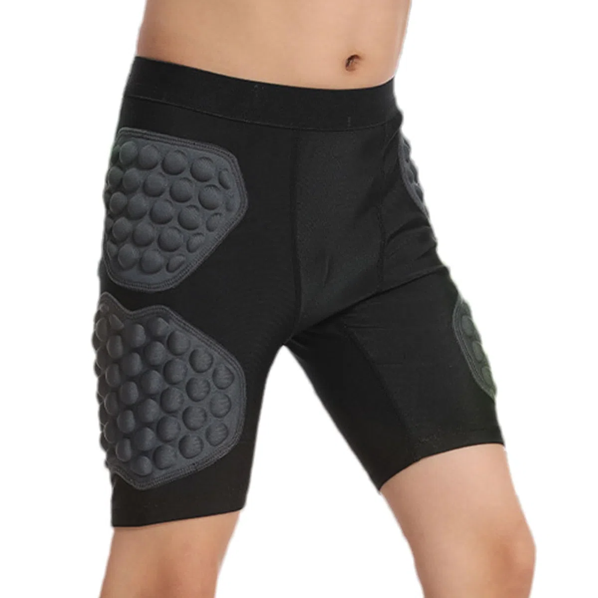 Generisch -Slider-Shorts, Sportshorts Für,Atmungsaktive Hockey-, Fußball-Unterwäsche, Hüftpolster, Schlagausrüstung - Gepolsterte Kompressionsshorts Für Jugendliche, 3D-Schutz-Hüfthose Für Juge