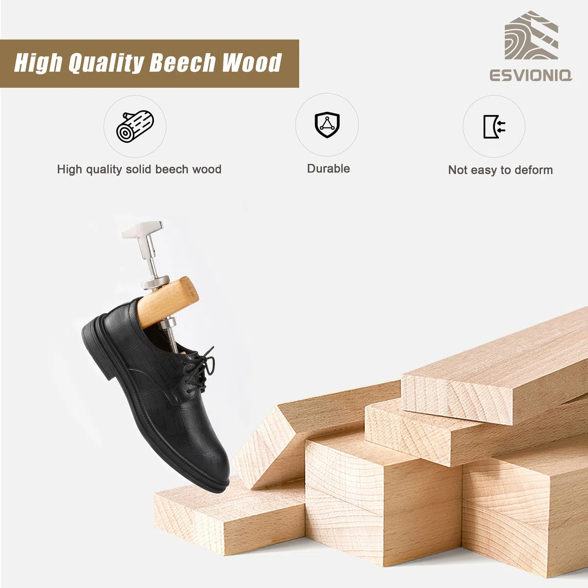 2-Wege Holz Schuhdehner Zur Anpassung Der Schuhbreite Und LäNge FüR Herren Und Damen, Schuhexpander Mit Robusten Metallteilen.