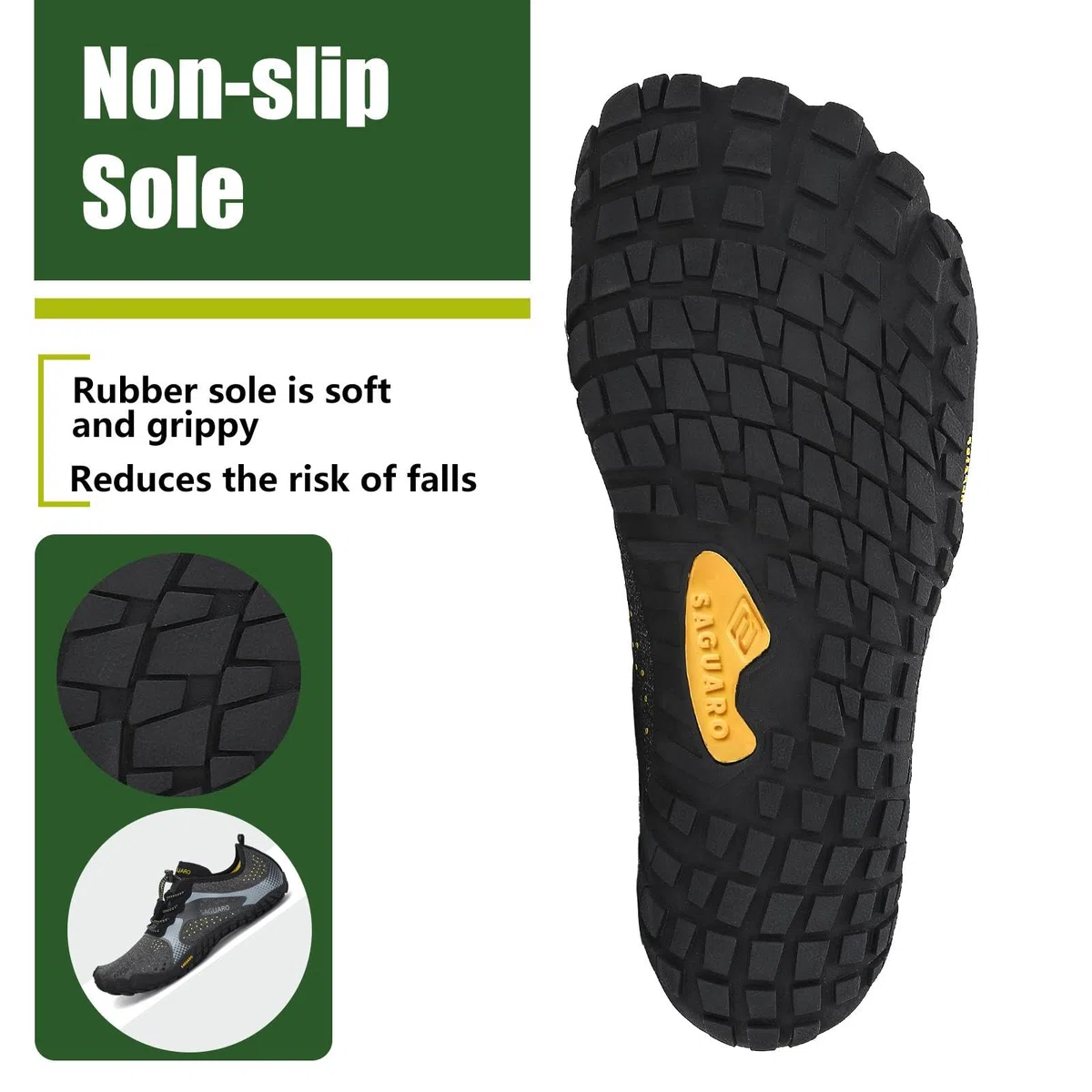 SAGUARO Unisex Barfußschuhe Atmungsaktiv Leichte Fitnessschuhe Breiter Zehenbox