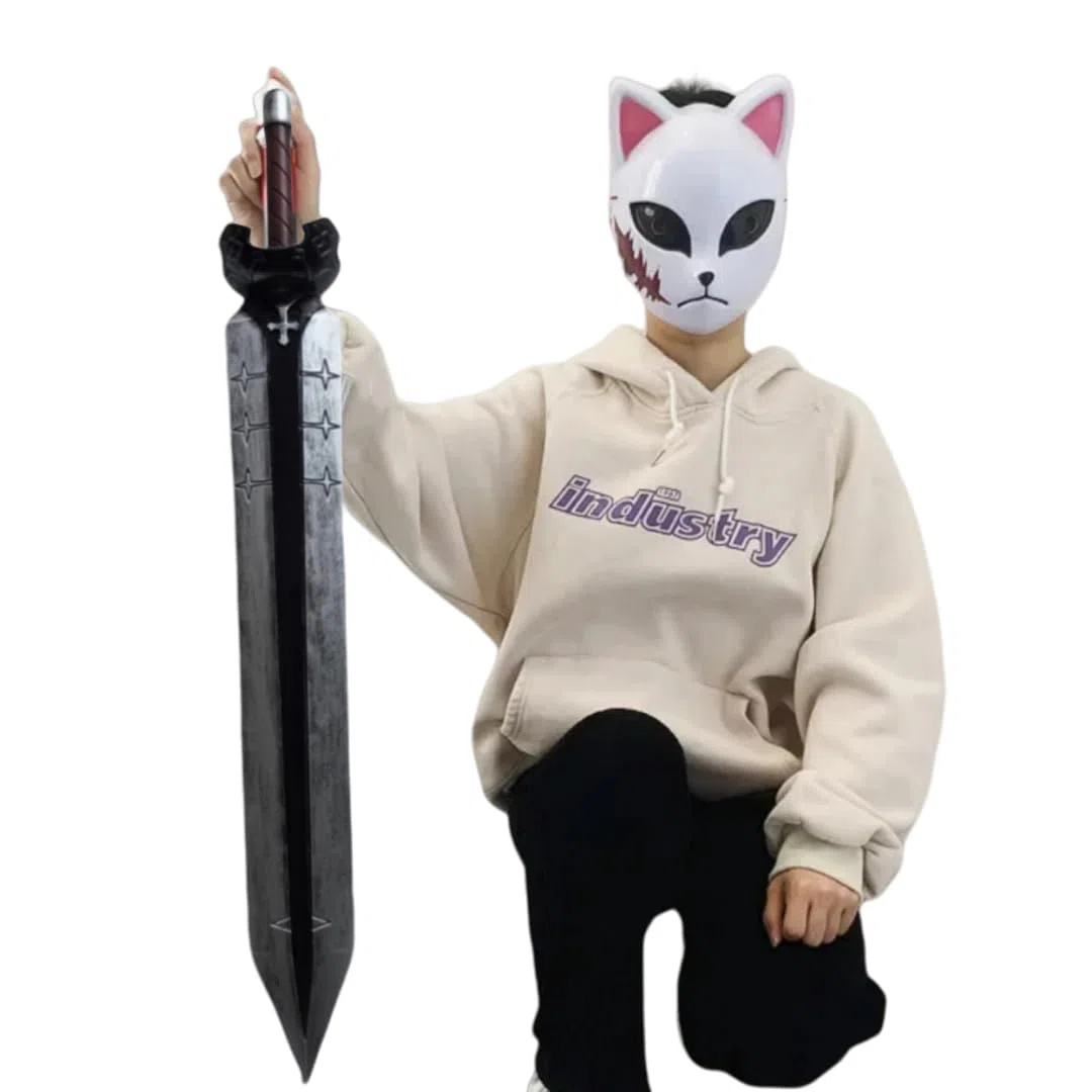damdos Halloween Prop 40" Black-Asta Sword Clover Cosplay Props,The Black Swords Clover Cosplay Weapon Birthdays Gifts