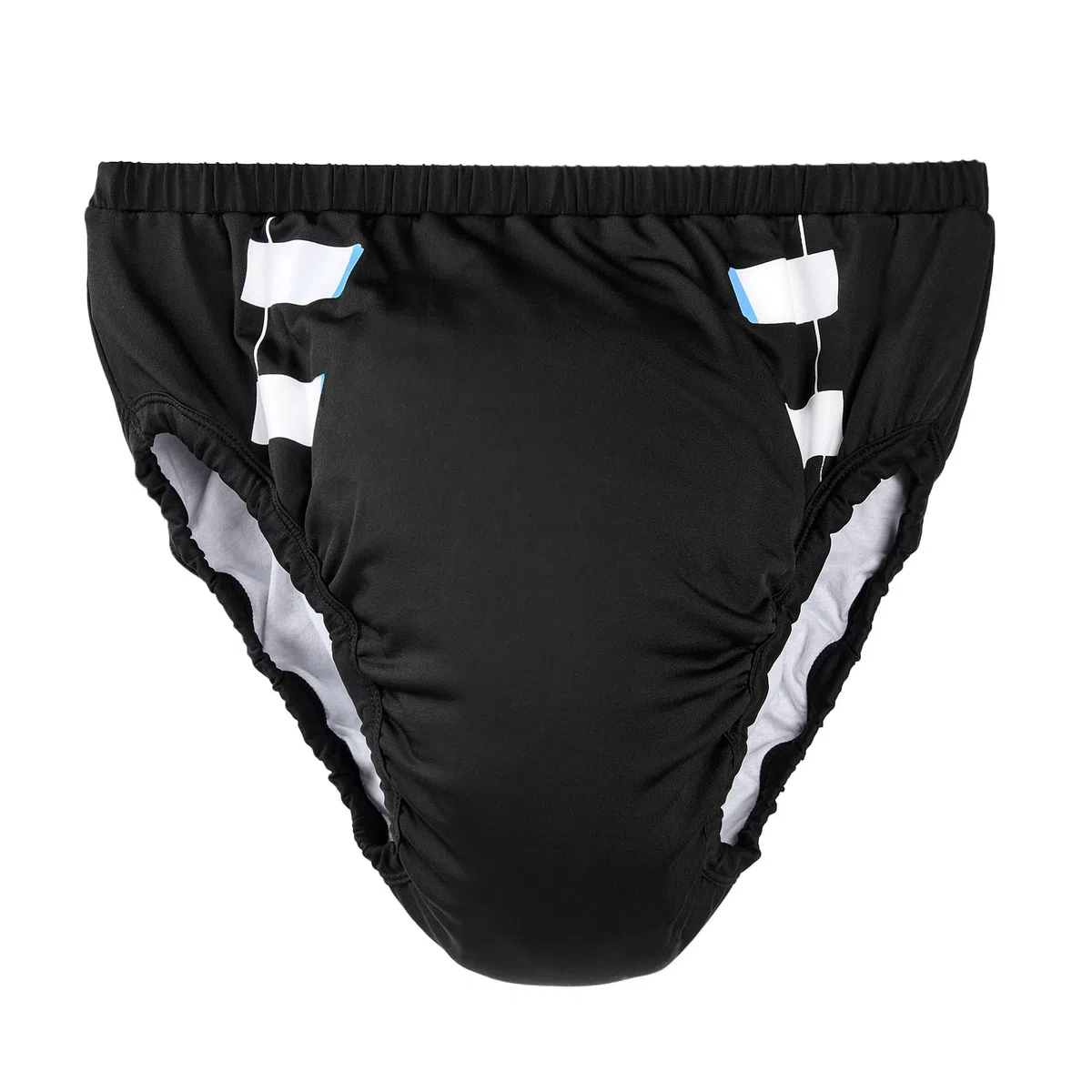 LittleForBig Weiche Seidiges Unterwäsche Bequeme Waschbare Wiederverwendbare Primary Comfort Cloth Trainingshosen für Erwachsene Schwarz S