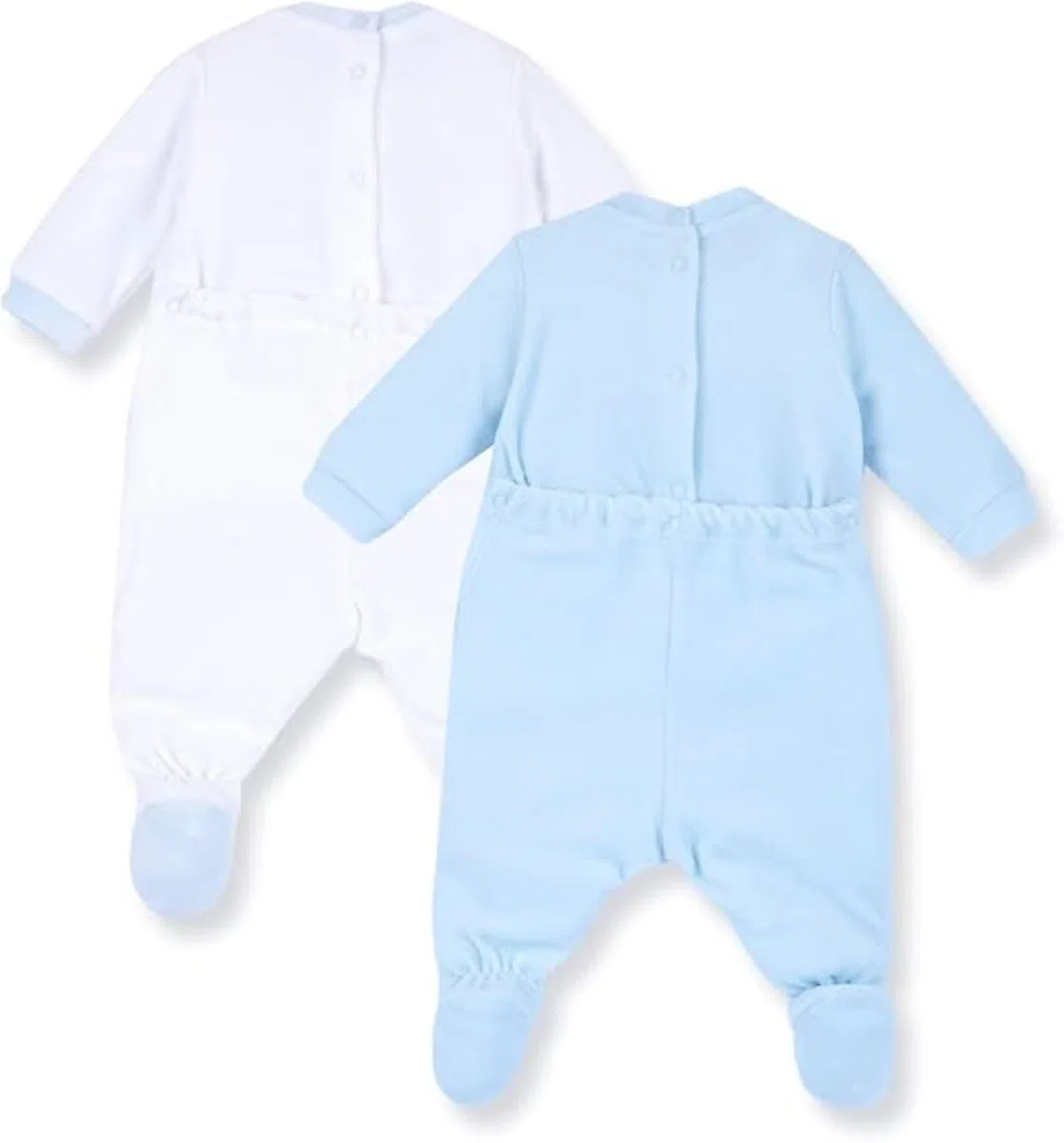 Chicco, Strampler Jungen, Set aus Chenille mit Fuß, Winter Babybekleidung, Designed in Italy
