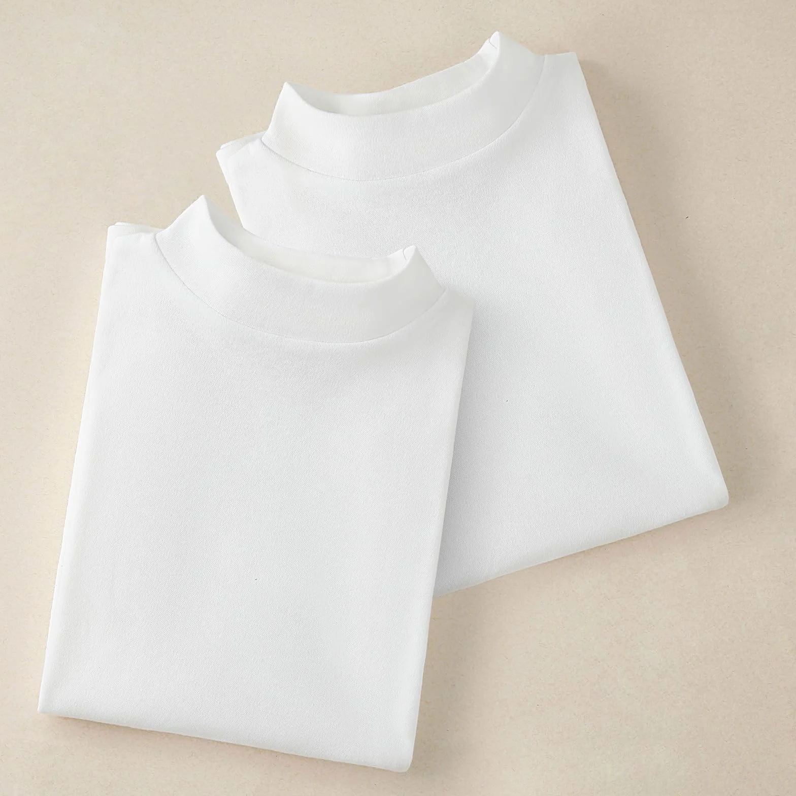 Channo Thermo-Oberteil für Jungen - Grundlegendes Langarm-T-Shirt mit Stehkragen für Mädchen - Packung mit 4