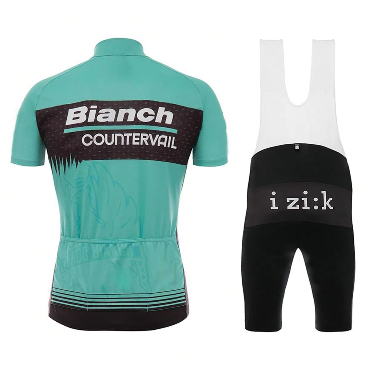 Herren Radtrikot Set Kurzarm mit Radhose atmungsaktiv & schnelltrocknend für Rennrad Trikot Herren
