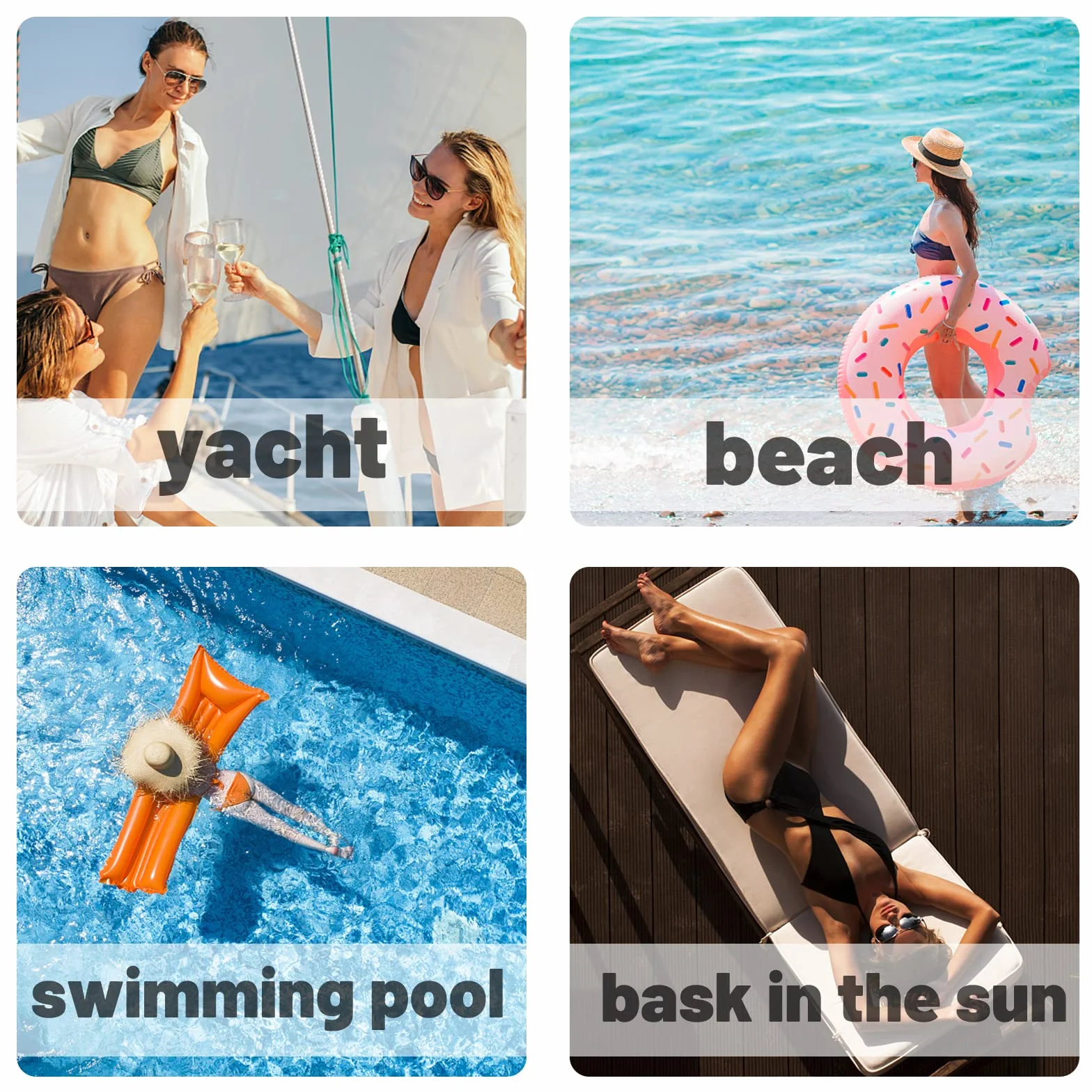 Tuopuda Bikini Set Push Up Sexy Damen Zweiteilige Badeanzug Bauchweg Ties-up Neckholder Bikinioberteil mit Sport Bikinihosen Verstellbar Bekinis Bademode Swimsuit Strandkleidung