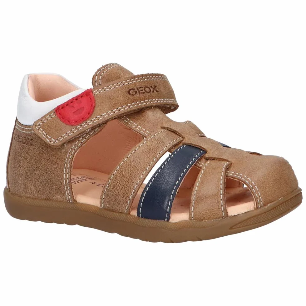 Geox Jungen B Sandal Macchia Boy Erste Schritte, Caramel, 23 EU