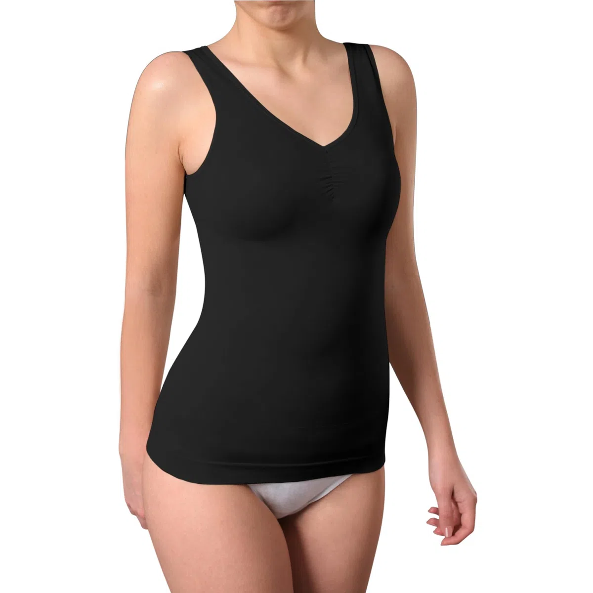 BestSale247 Damen Form-Top - Seamless Unterhemd mit Shaping-Effekt Shapewear Formendes Hemd