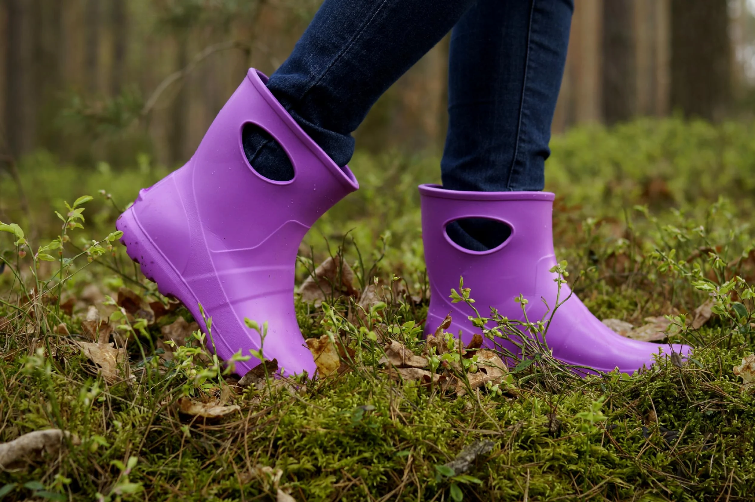 LEMIGO Unisex Sehr Leichte Garten Regenstiefel aus EVA Damen Herren Gummistiefel 36-47 EU