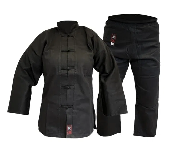 Kung-Fu Anzug Kinder schwarz