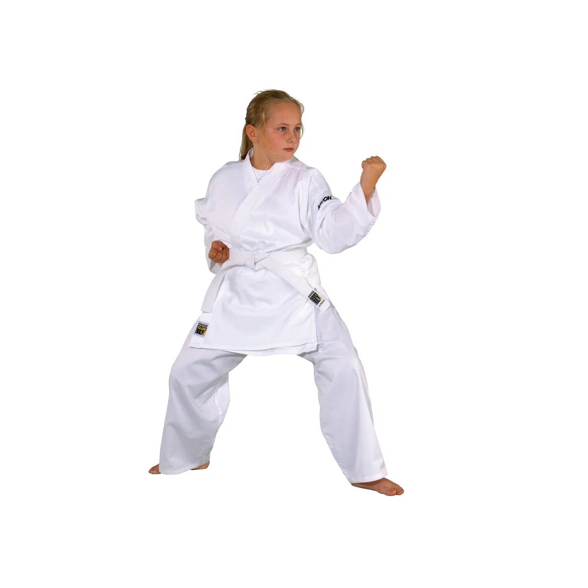 Kwon Unisex Kinder Kampfsportanzug Karate Basic Anzug, Weiß, 140 EU & Unisex Kinder Kampfsportanzug Karate Basic Anzug, Weiß, 120 EU