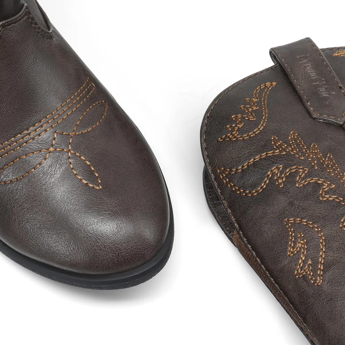 DREAM PAIRS Cowgirl Cowboy-Westernstiefel für Mädchen, wadenhoch, Reitschuhe, kleines Kind/großes Kind