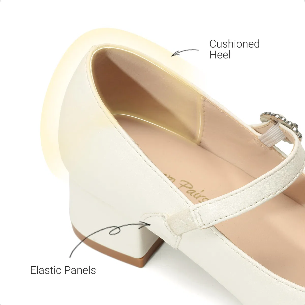 DREAM PAIRS Mädchen Schuhe Mary Jane Prinzessin Schuhe Niedrige Absätze Ballerinas Kommunionschuhe Kleiderschuhe Mary Jane Pumps Abschlussball Schuhe
