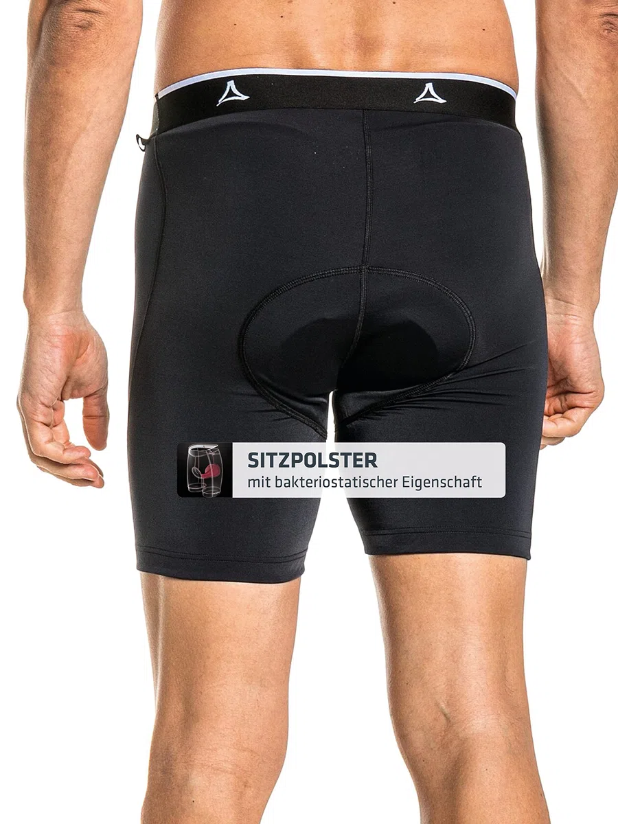 Schöffel Herren Skin Pants 2h M, atmungsaktive Radhose mit Polster und 4-Wege-Stretch, Fahrrad Unterhosen mit bakteriostatischer Silbernitrat-Behandlung