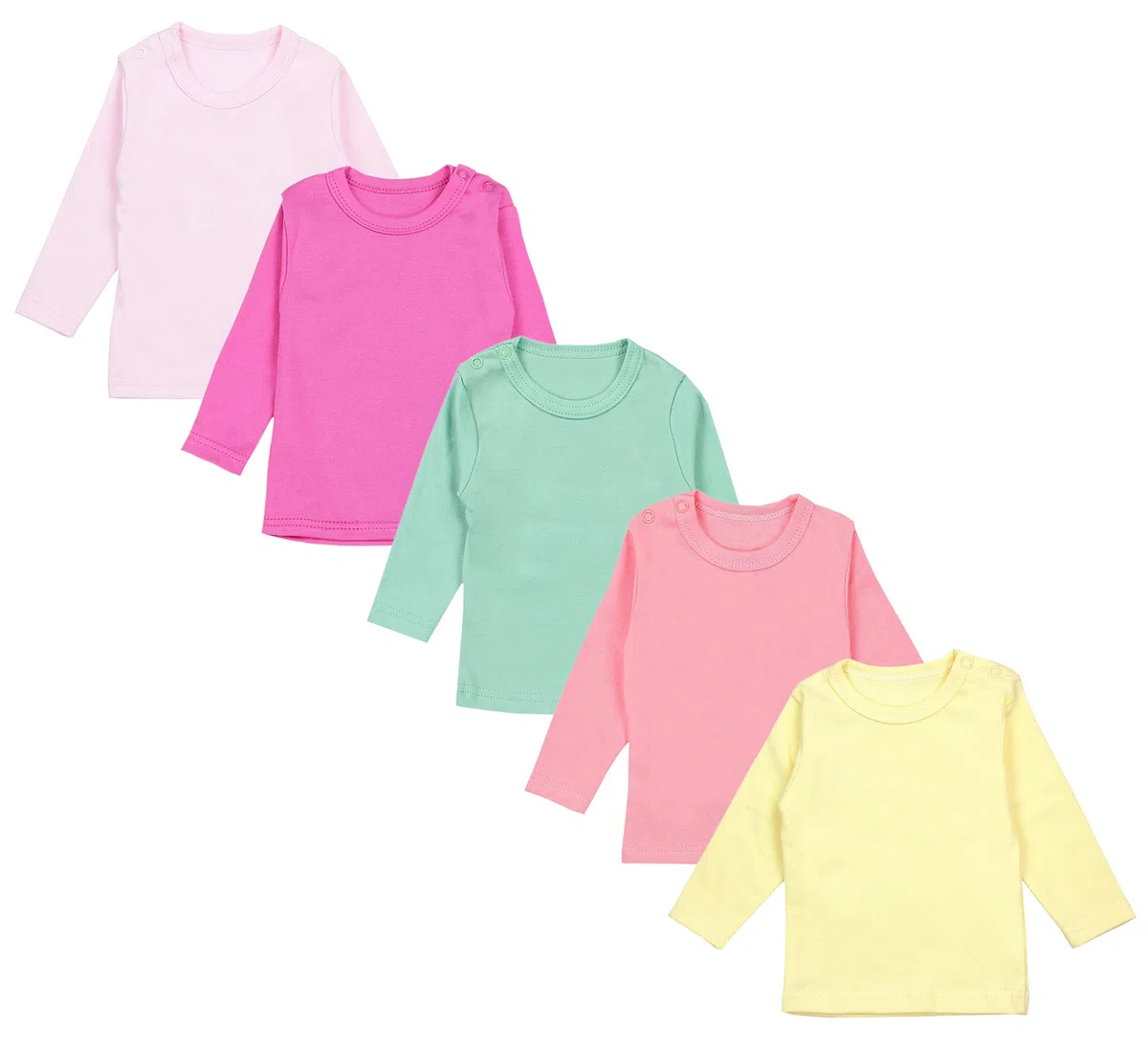 TupTam Baby Mädchen Langarmshirt Sterne 5er Pack