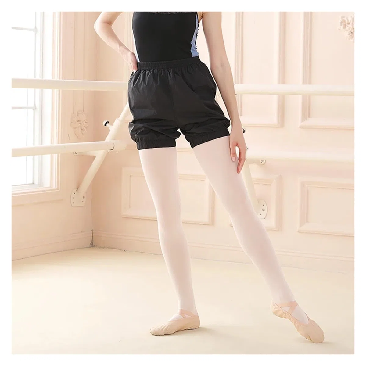 Ballett Wärmepants Damen Ballett-Tanz-Shorts Baggy Sport Sweat Pants Trainingsanzughose Ballerina Tanz-Trainingshose