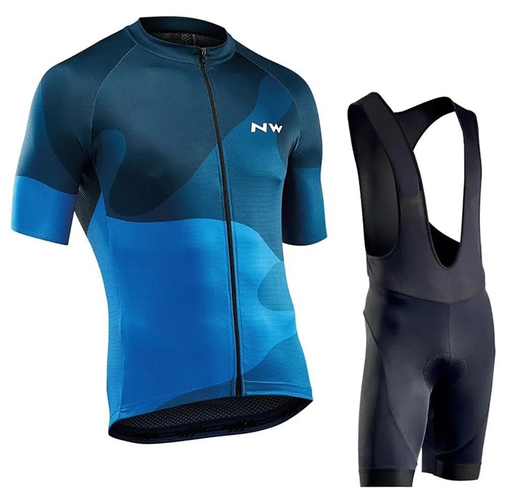 Moxilyn Fahrradtrikot Kurzarm Set für Herren Radtrikot T Shirt Radsport Radtrikot Set Fahrrad Trikot Kurzarm+Radhose mit 9D Gel,Ursprüngliche Gaze Radjacke und Radhose,Cycling Jersey Radtrikot