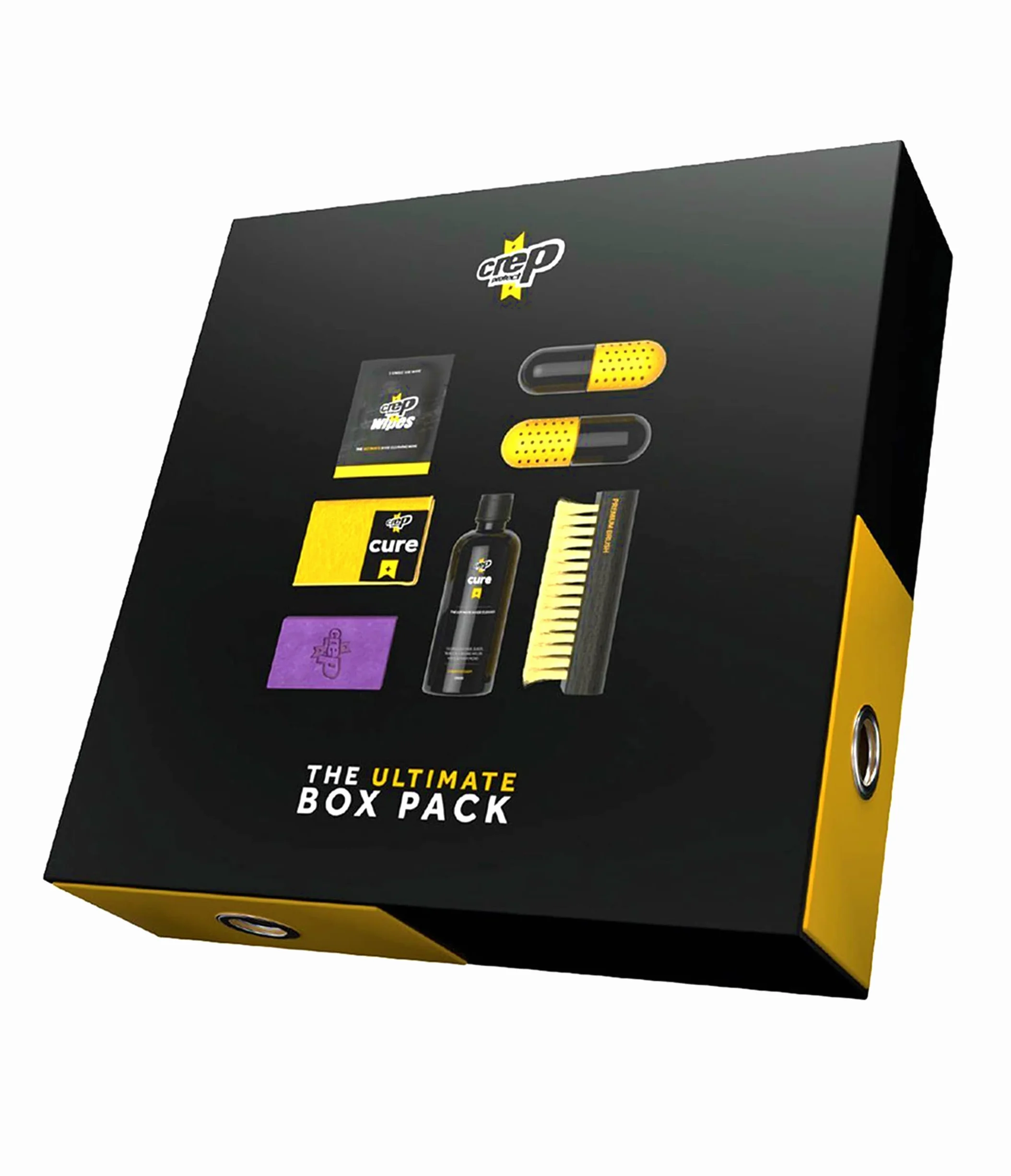Crep Protect Box-Pack – Premium-Turnschuhe-Reinigungsset mit 6 x Turnschuhe-Reinigungstüchern, 2 x Pille, Radiergummi, Reinigungslösung, Mikrofasertuch und Bürste 100 ml