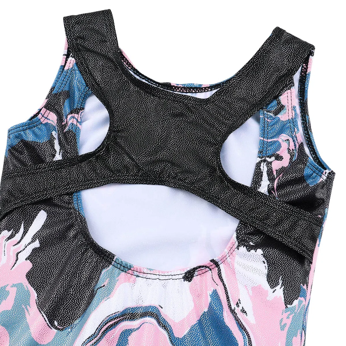 XFGIRLS Gymnastics Leotards for Girls Sleeveless Sparkle Ballet Dance Leotards Tumbling Athletic Shorts for Girls 3-14 Years