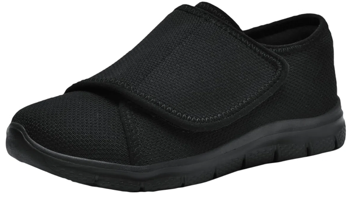Diabetiker Schuhe Damen Herren Leichte Weit Klettverschuß Walkingschuhe Atmungsaktive Orthopädische Verbandschuh Sandalen Senioren Hausschuhe Gesundheitsschuhe