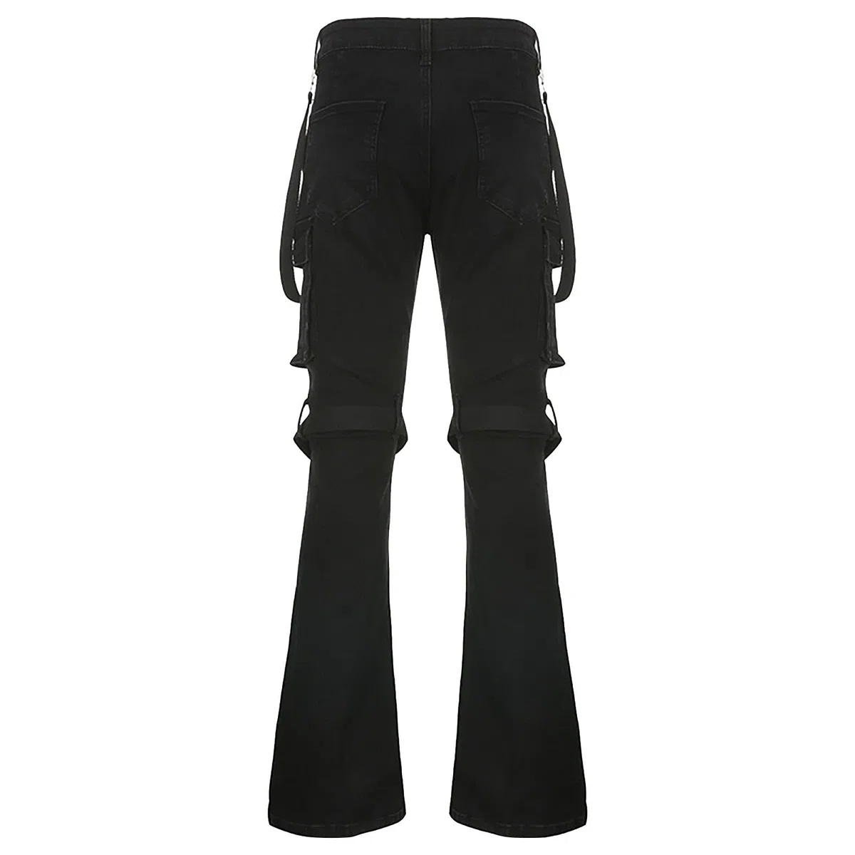 Gothic Hose Damen Schwarz ,Punk Hose Damen,Jeanshose Damen High Waist Cargohose Baggy Steampunk Retro Mittelalter Hose Jeans Lose Cargo Hosen Track Pants Streetwear Party Halloween Karneval Kleidung