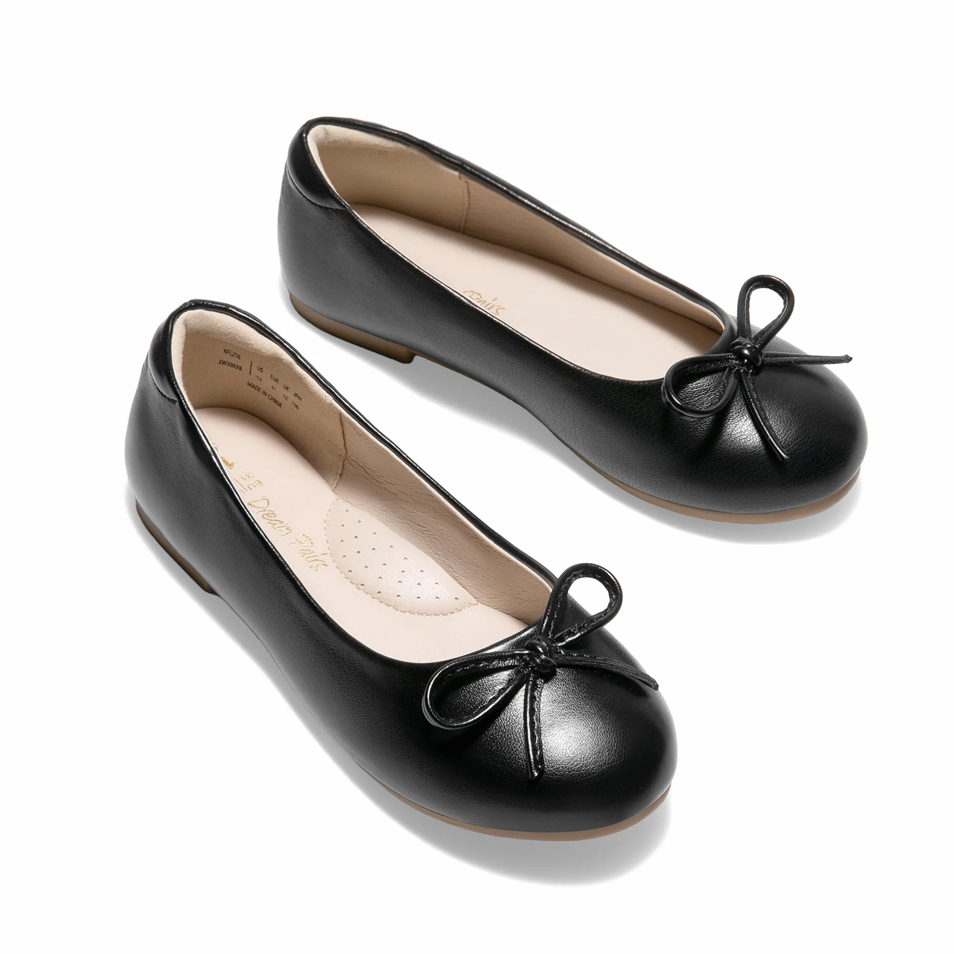 DREAM PAIRS mädchen Schuhe Ballerina Abendschuhe Kommunionschuhe Mary Jane Prinzessinnenschuhe Festliche Schuhe Glitzer mit Schleifen geeignet für Geburtstag
