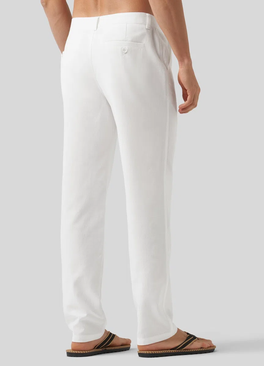 WILLIT Leinenhose Herren Lang Baumwolle Stoffhose Leicht Sommerhose Männer Freizeithose Jogginghose mit Taschen Kordelzug für Urlaub Yoga Strand Alltag