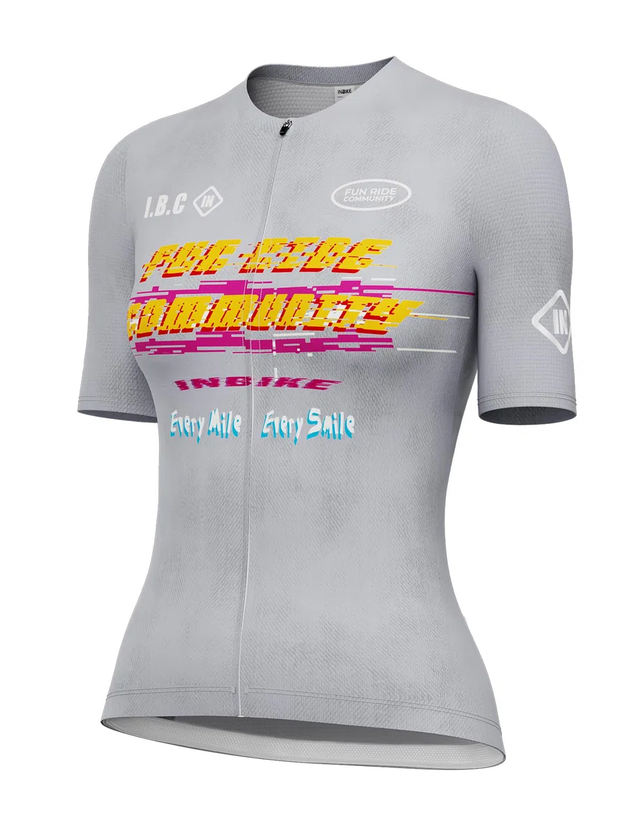 INBIKE Fahrradtrikot Radtrikot Damen Kurzarm Slimfit Sommer mit 3 Taschen Atmungsaktiv Schnelltrocknend UV-Protect Weich WW585
