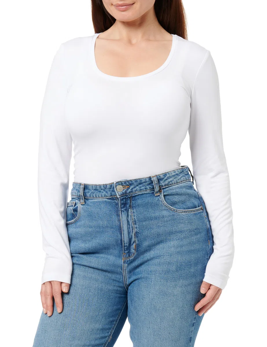 ICHI Damen Ihzola Plain Ls T-Shirt
