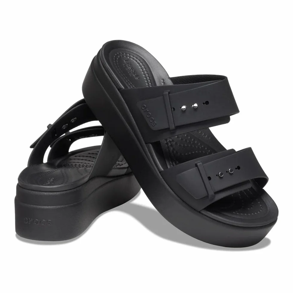Crocs Damen Brooklyn Buckle Low Wedge Sandalen